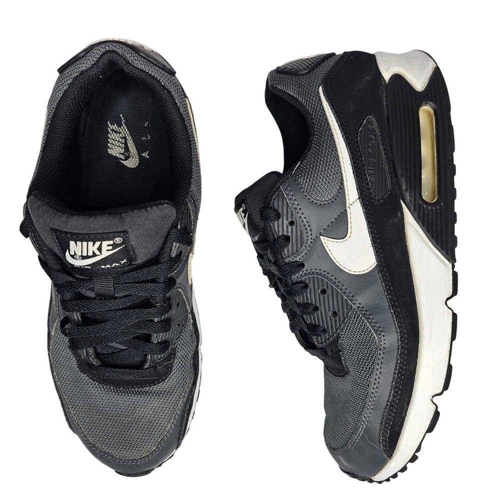 Nike Air Max 90 Mens Size 10 Black White Sneakers Low Top Athletic Shoes - Picture 3 of 14
